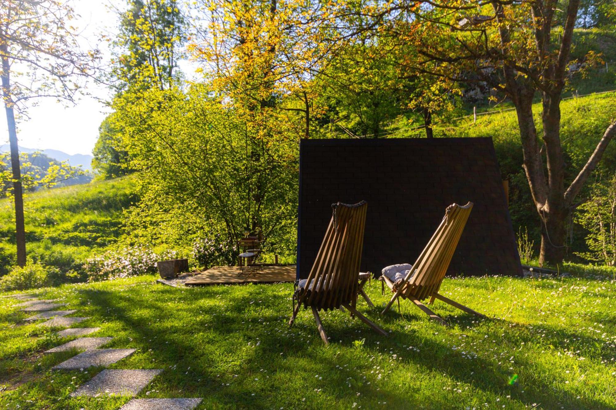Resort Pod Orehi - Bled - Apartma & Glamping & Savna Exterior foto
